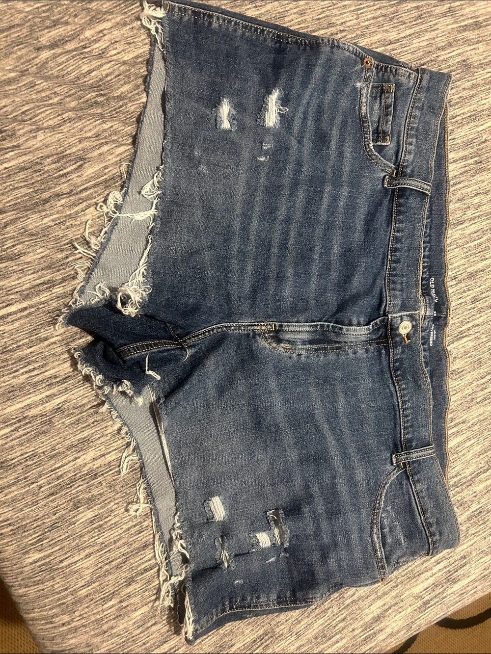 Old Navy Distressed Denim Jean Shorts - Dark Blue
